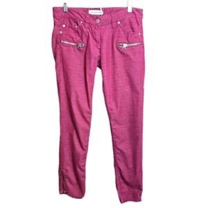 Isabel Marant Étoile‎ Women's Skinny Pants FR 36 (US 4) Pink Zip Detail EUC